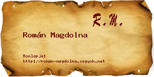 Román Magdolna névjegykártya